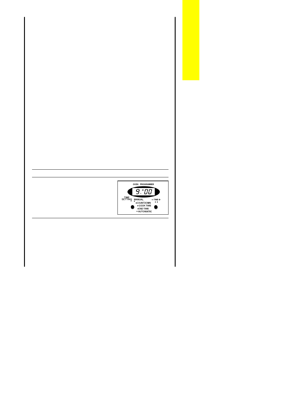 Automatic control, Setting the controls for automatic use | Electrolux CSIG 511 User Manual | Page 23 / 52