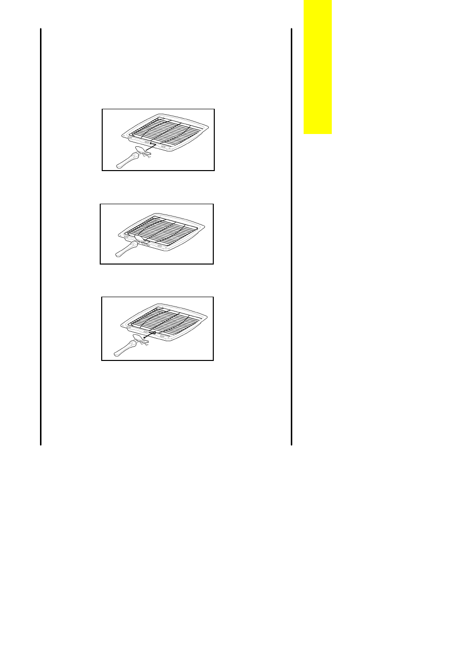 The grill pan and handle | Electrolux CSIG 511 User Manual | Page 9 / 52