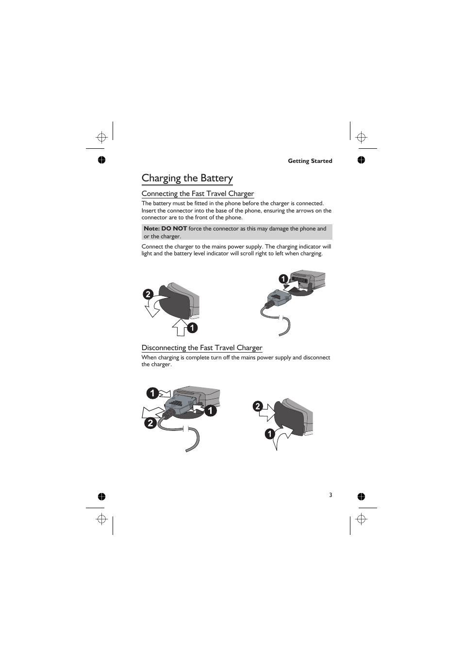 Charging the battery | Panasonic EB-GD67 User Manual | Page 17 / 100