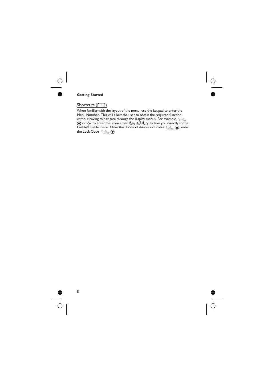 Shortcuts (m) | Panasonic EB-GD67 User Manual | Page 22 / 100