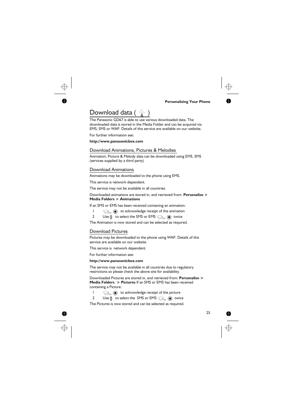 Download data (r) | Panasonic EB-GD67 User Manual | Page 39 / 100