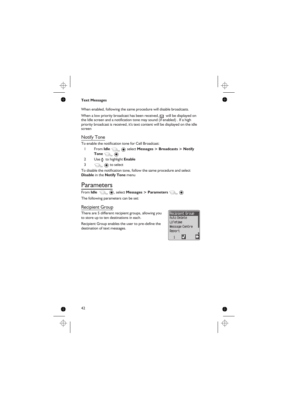 Parameters | Panasonic EB-GD67 User Manual | Page 56 / 100