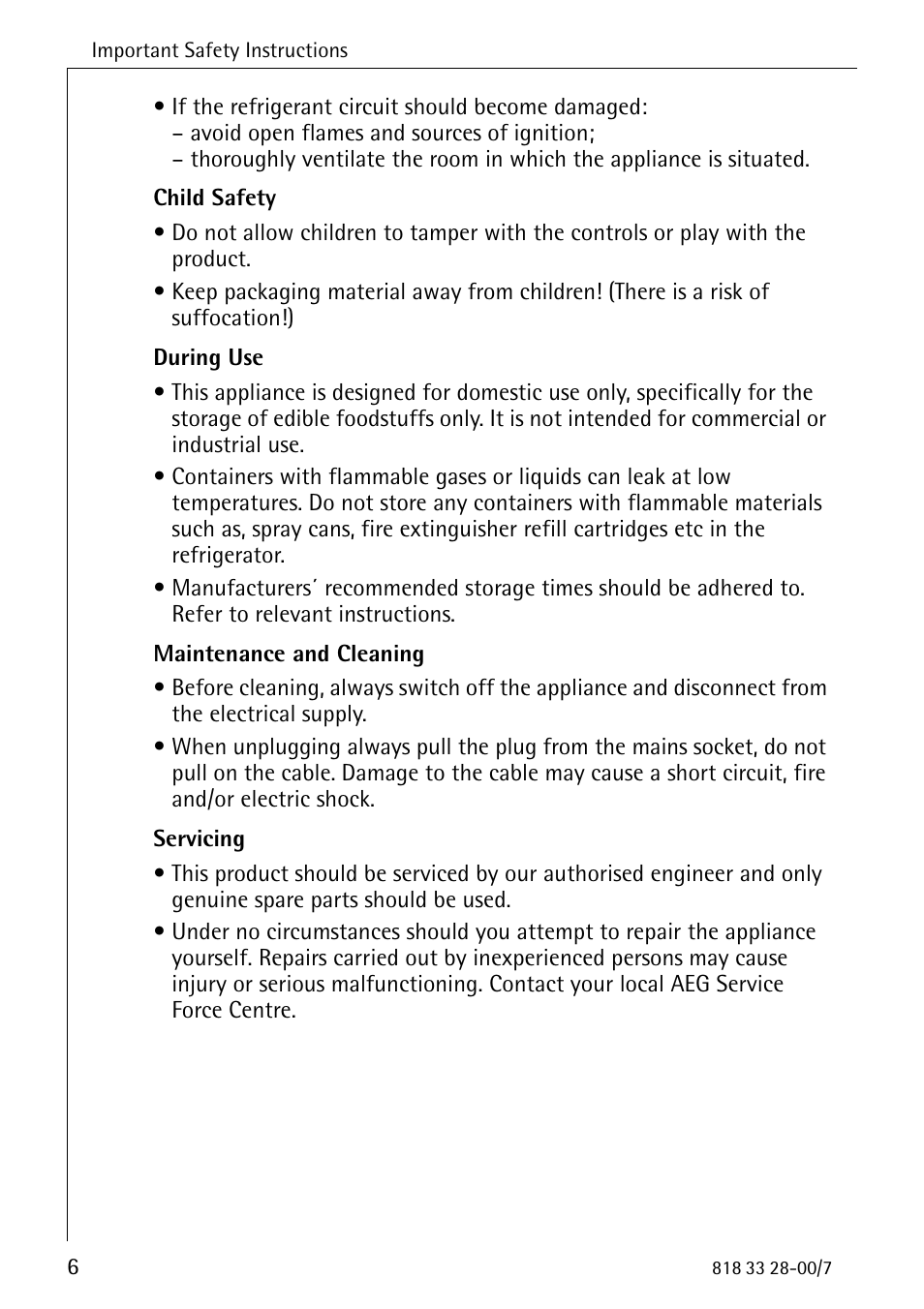 Electrolux 72348 KA User Manual | Page 6 / 36