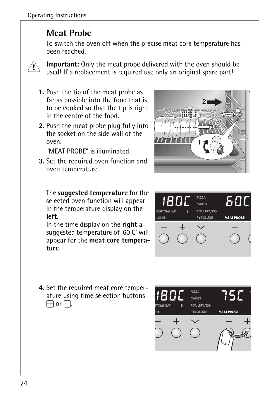 Meat probe | Electrolux B8340-1 User Manual | Page 24 / 80