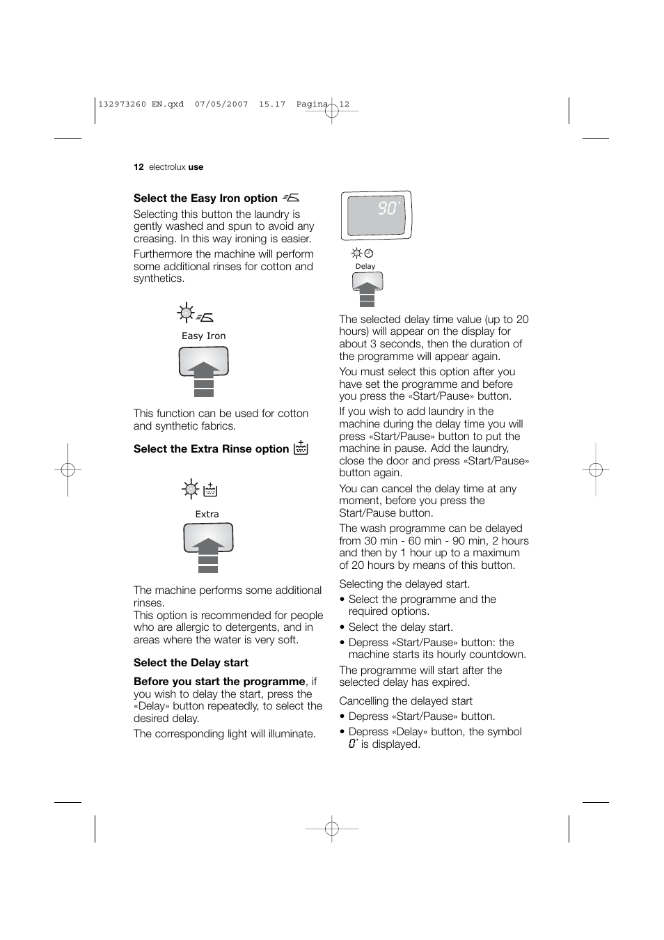 Electrolux EWG 14440 W User Manual | Page 12 / 48