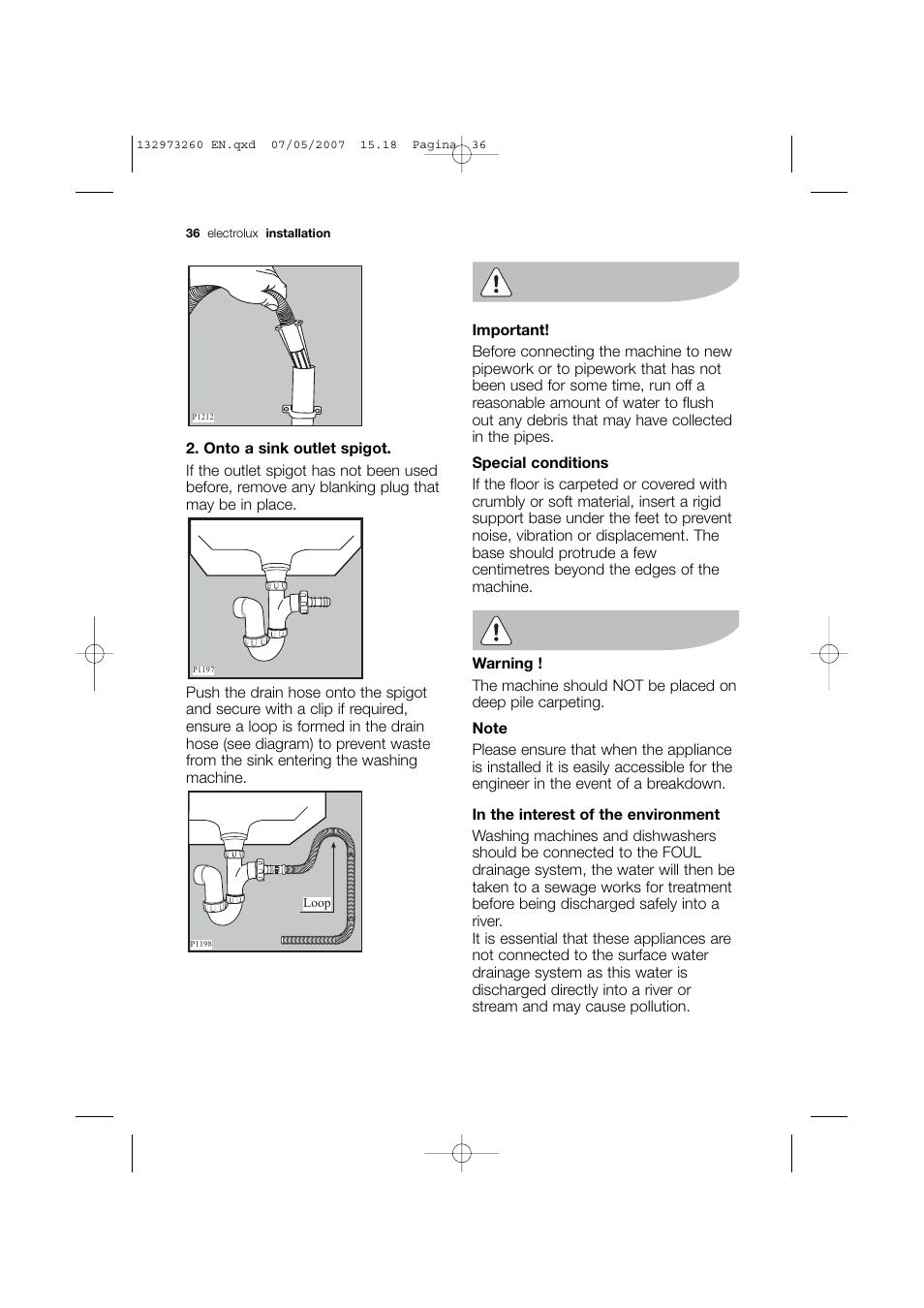 Electrolux EWG 14440 W User Manual | Page 36 / 48