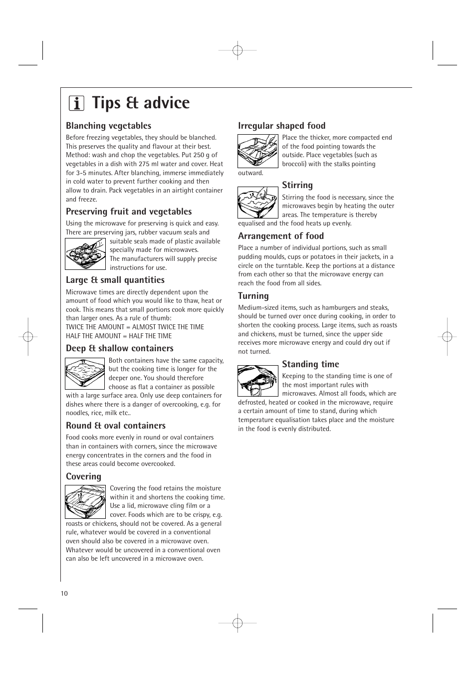 Tips & advice | Electrolux MCD1761E User Manual | Page 12 / 48