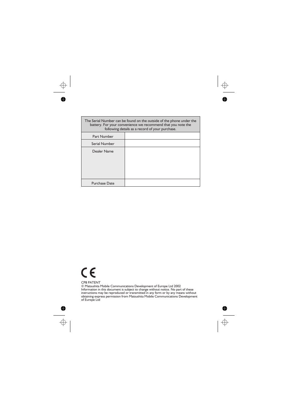 Panasonic GD76 User Manual | Page 82 / 84