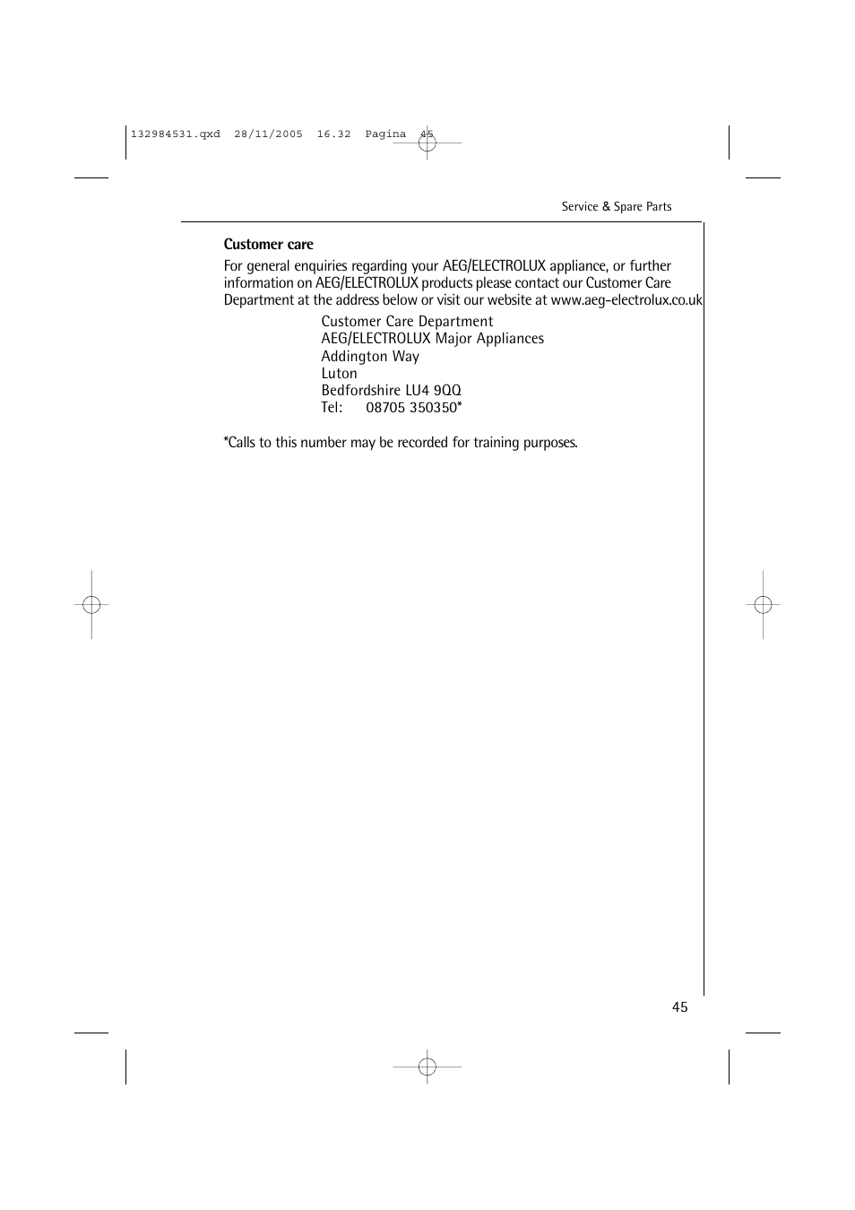 Electrolux 12710 VIT User Manual | Page 45 / 60