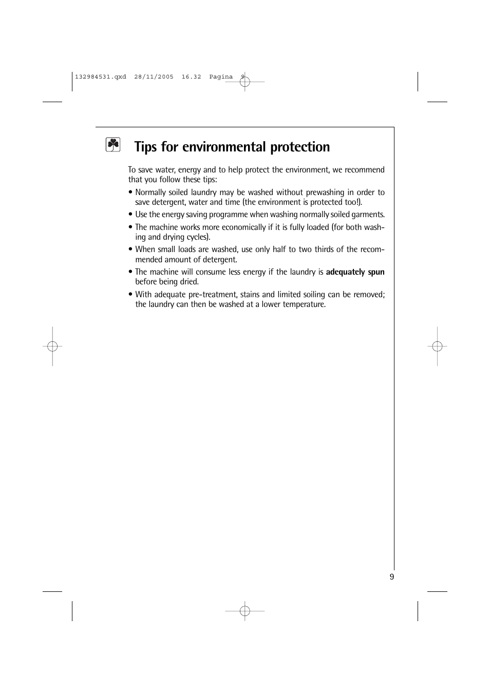 Tips for environmental protection | Electrolux 12710 VIT User Manual | Page 9 / 60