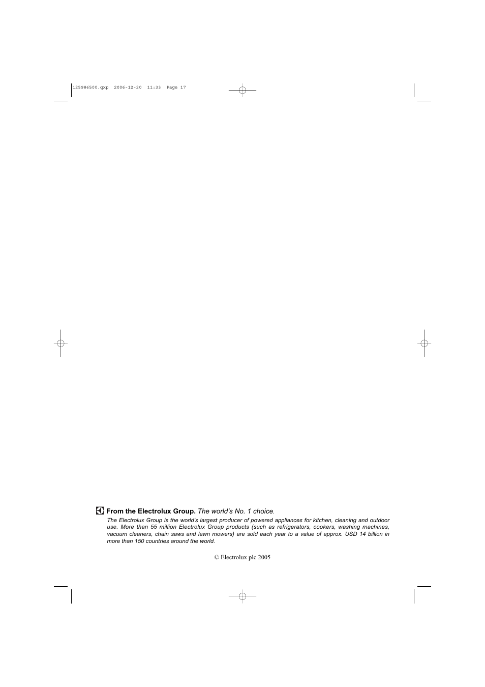 Electrolux ZDE26100W User Manual | Page 17 / 17