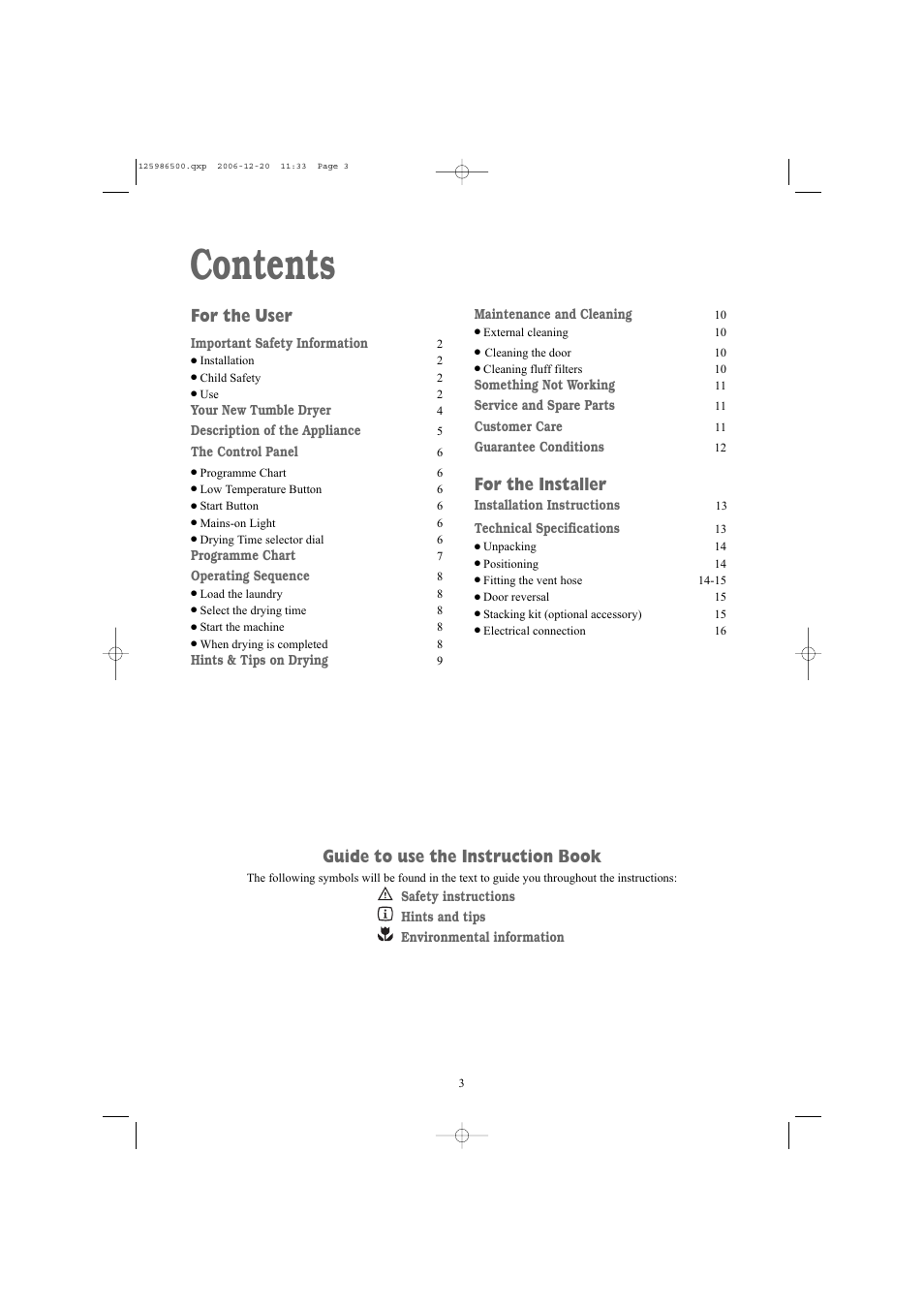 Electrolux ZDE26100W User Manual | Page 3 / 17