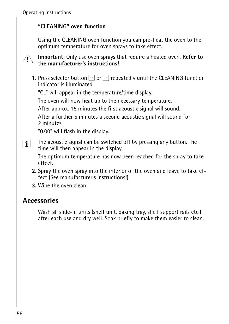 Accessories | Electrolux B6100-1 User Manual | Page 56 / 76