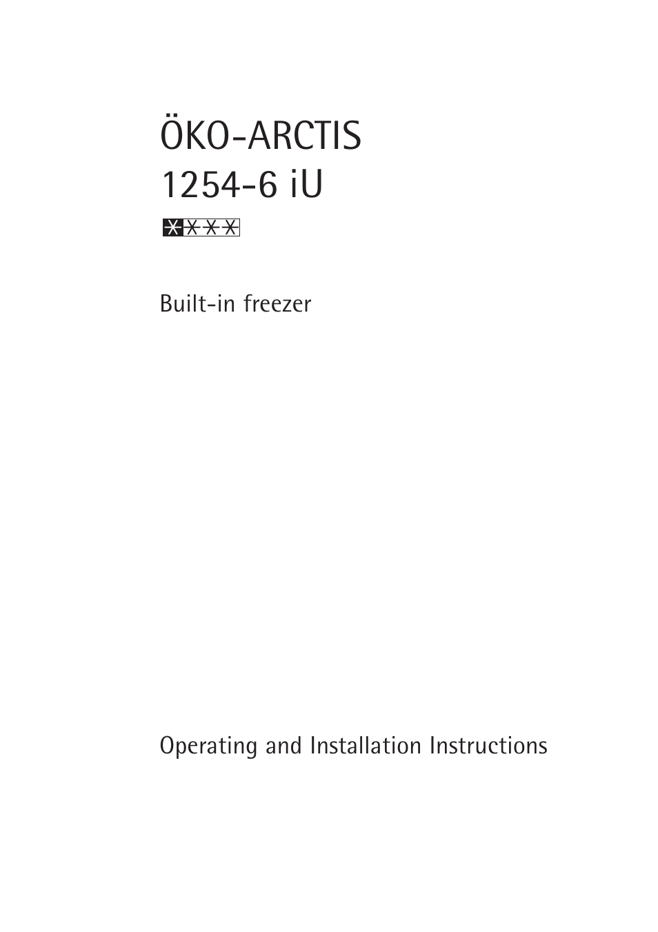 Electrolux 1254-6 iU User Manual | 32 pages