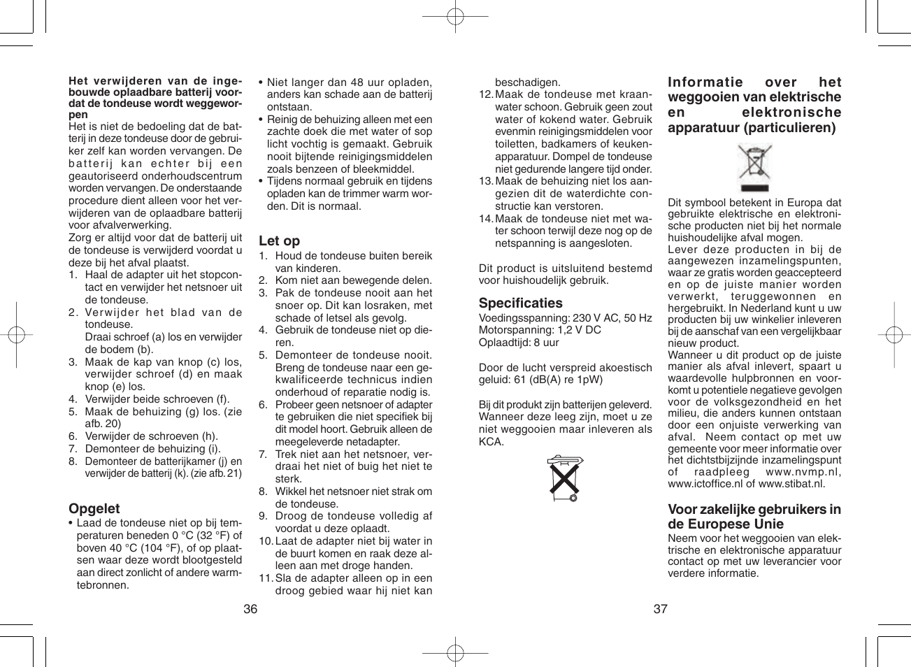 Panasonic ER217 User Manual | Page 20 / 63