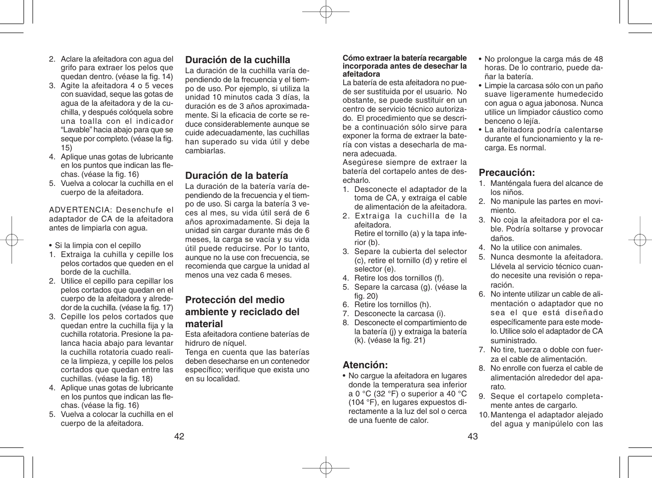 Panasonic ER217 User Manual | Page 23 / 63