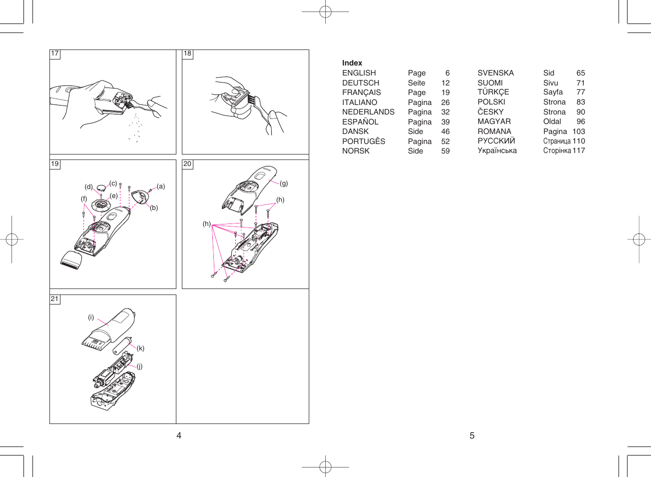 Panasonic ER217 User Manual | Page 3 / 63