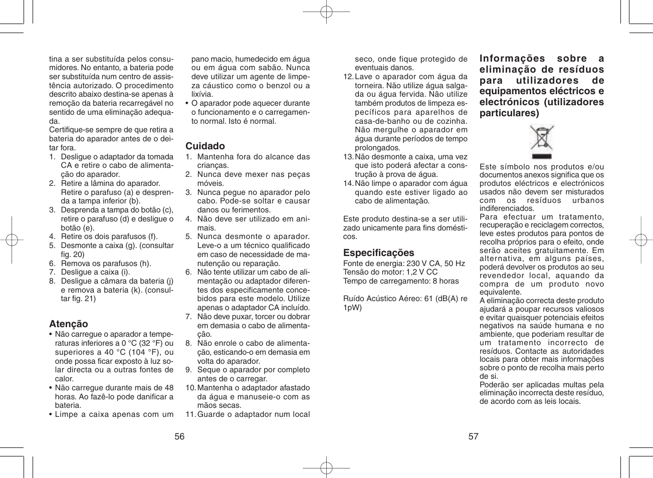 Panasonic ER217 User Manual | Page 30 / 63