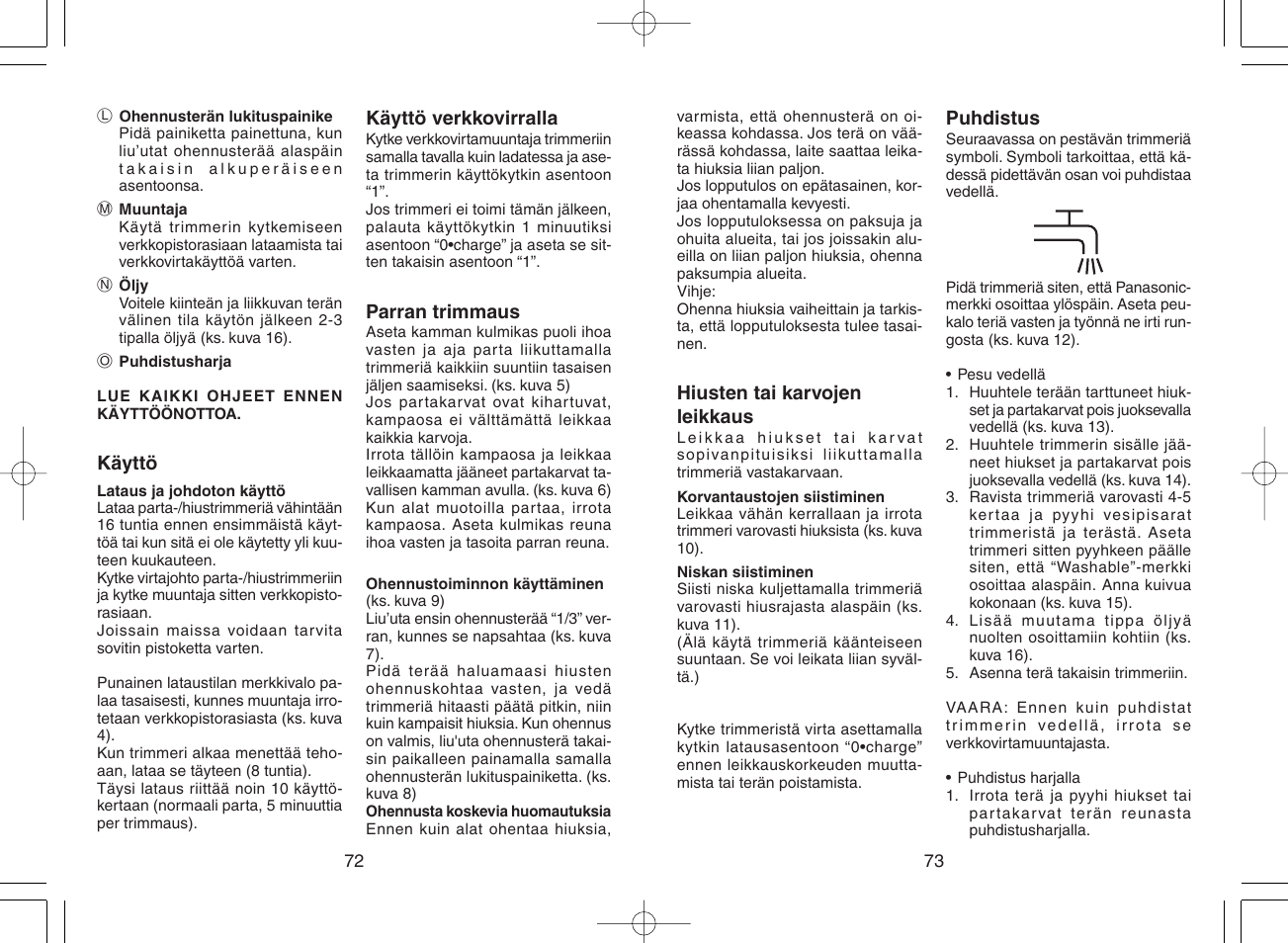 Panasonic ER217 User Manual | Page 38 / 63