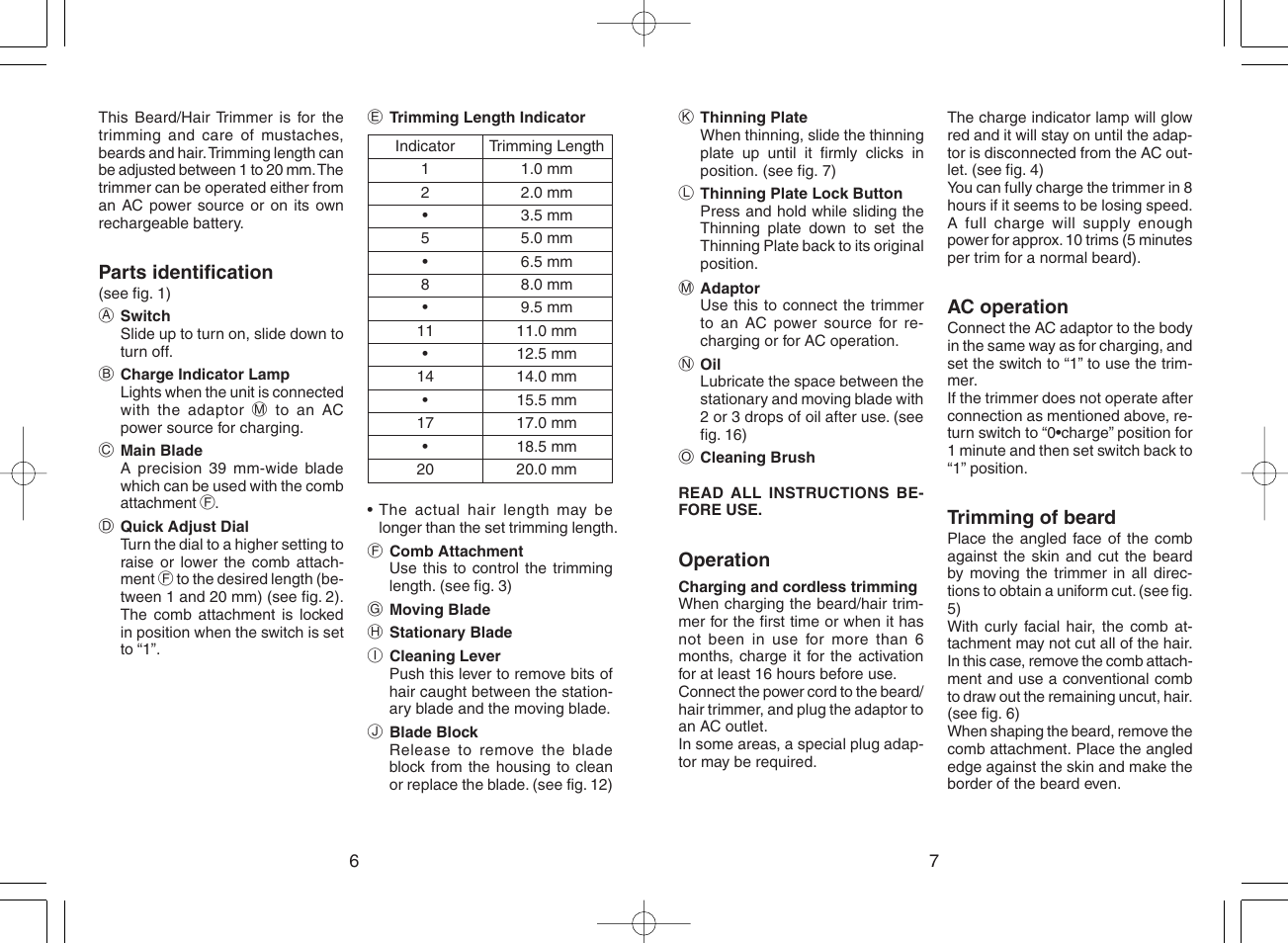 Panasonic ER217 User Manual | Page 4 / 63