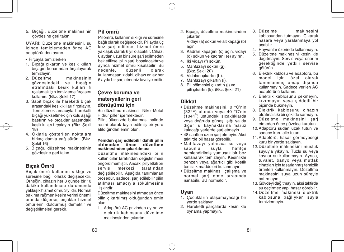 Panasonic ER217 User Manual | Page 42 / 63