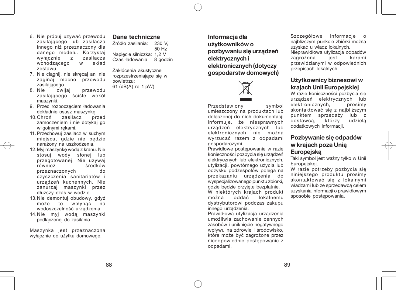 Panasonic ER217 User Manual | Page 46 / 63