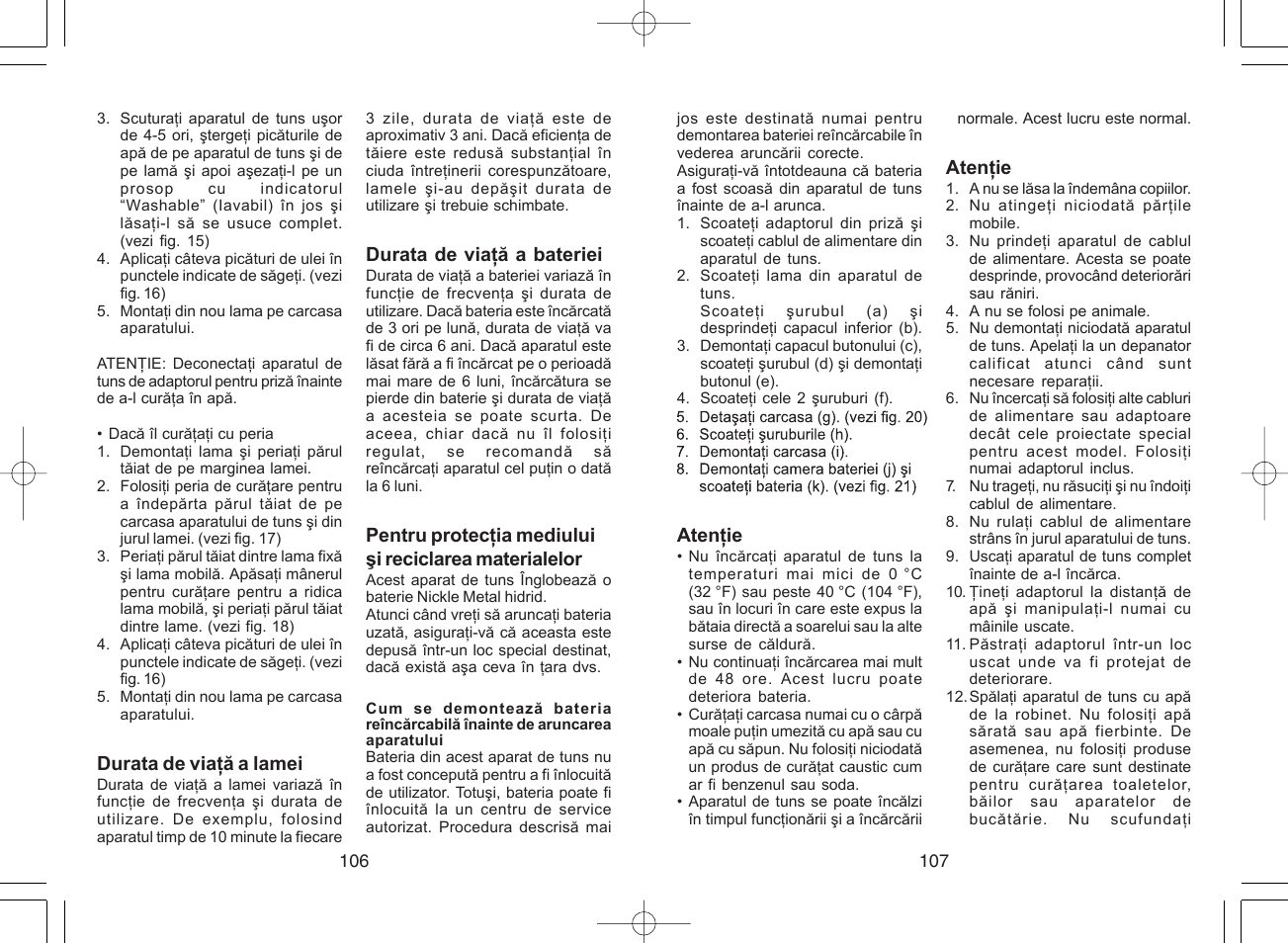 Panasonic ER217 User Manual | Page 55 / 63