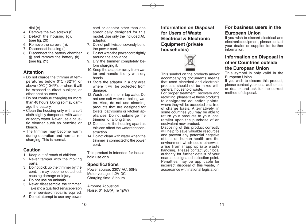 Panasonic ER217 User Manual | Page 6 / 63