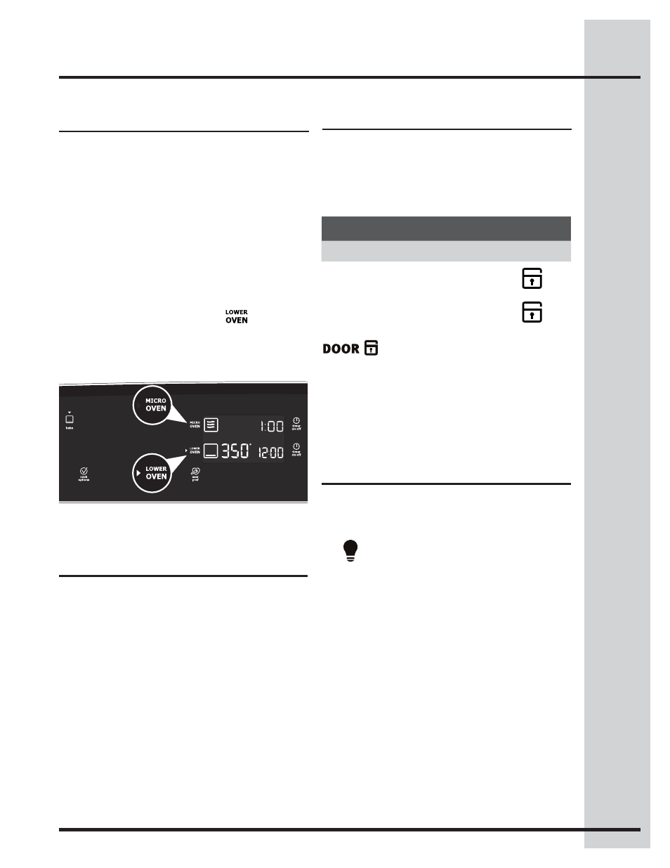 Getting started, Control lock, Changing settings | Interior luxury-lighting, Preheat temperature display | Electrolux WAVE-TOUCH 318205319 User Manual | Page 17 / 72