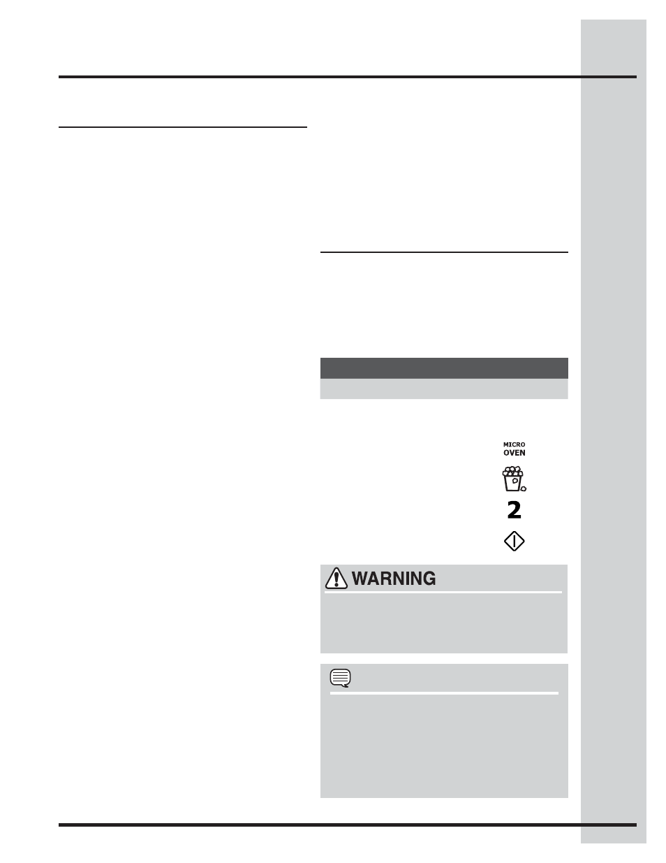 Setting microwave controls, Sensor modes, Quick sensor | Electrolux WAVE-TOUCH 318205319 User Manual | Page 21 / 72