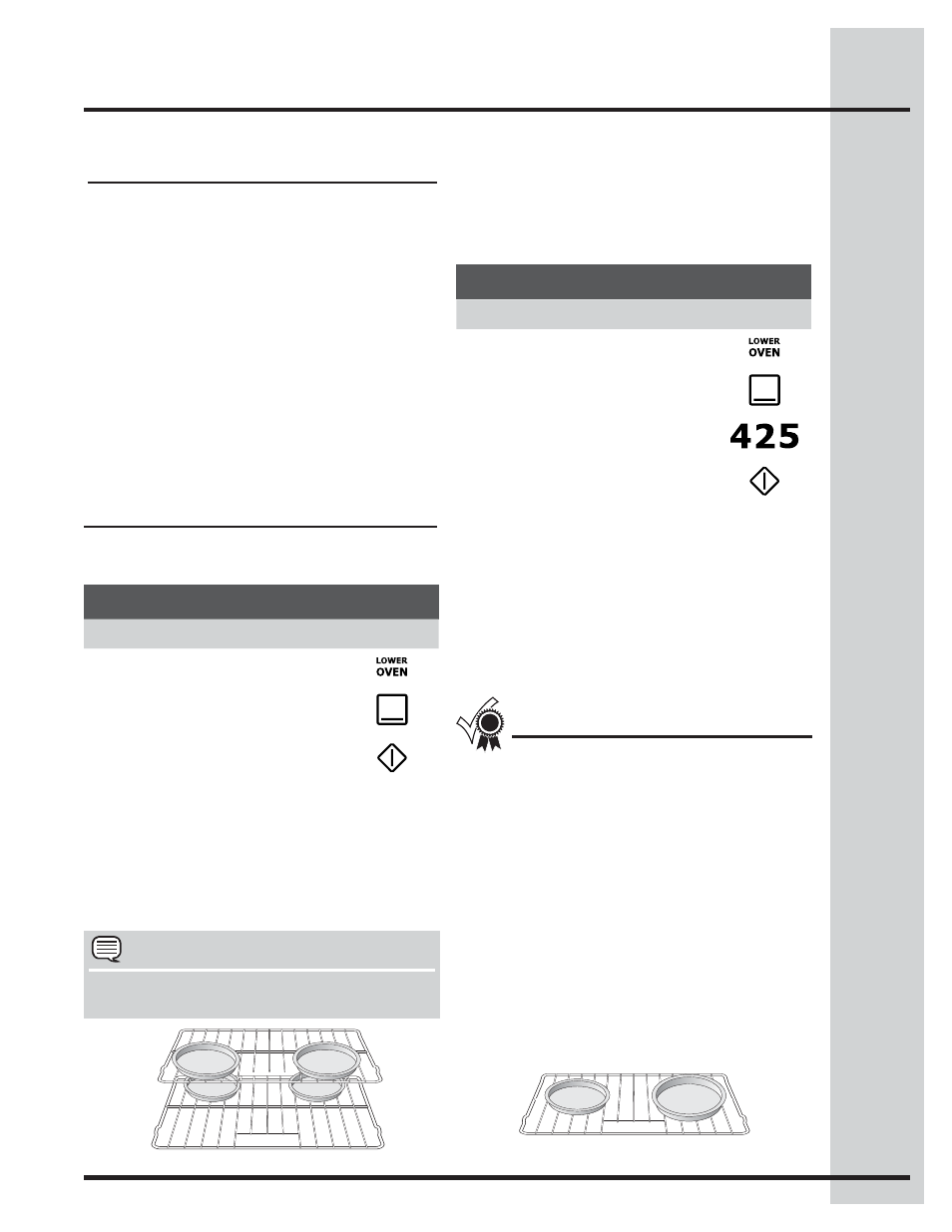 Setting oven lower controls, Setting bake for lower oven, About baking in lower oven | Electrolux WAVE-TOUCH 318205319 User Manual | Page 31 / 72
