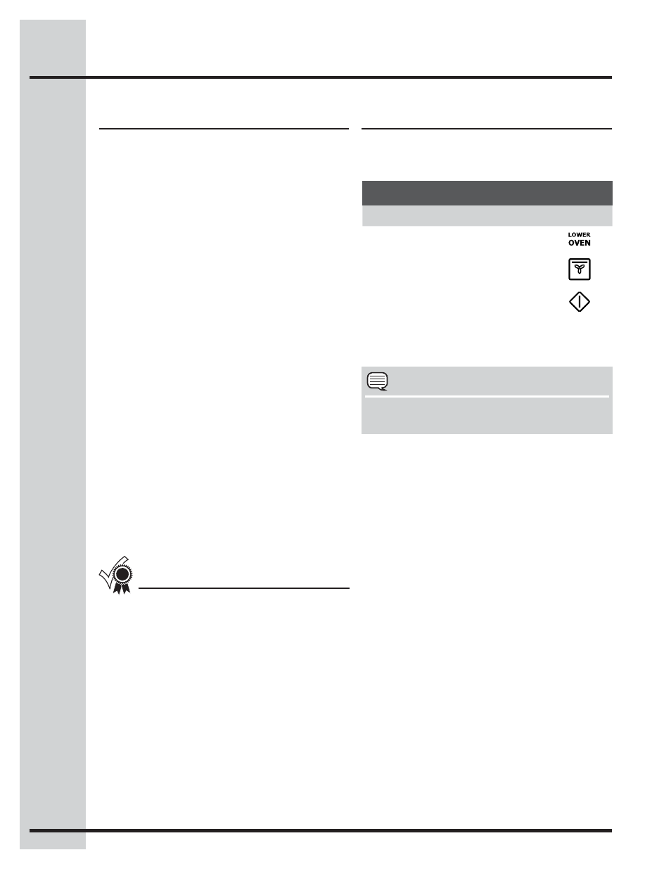 Setting lower oven controls, About convection roast setting convection roast | Electrolux WAVE-TOUCH 318205319 User Manual | Page 38 / 72