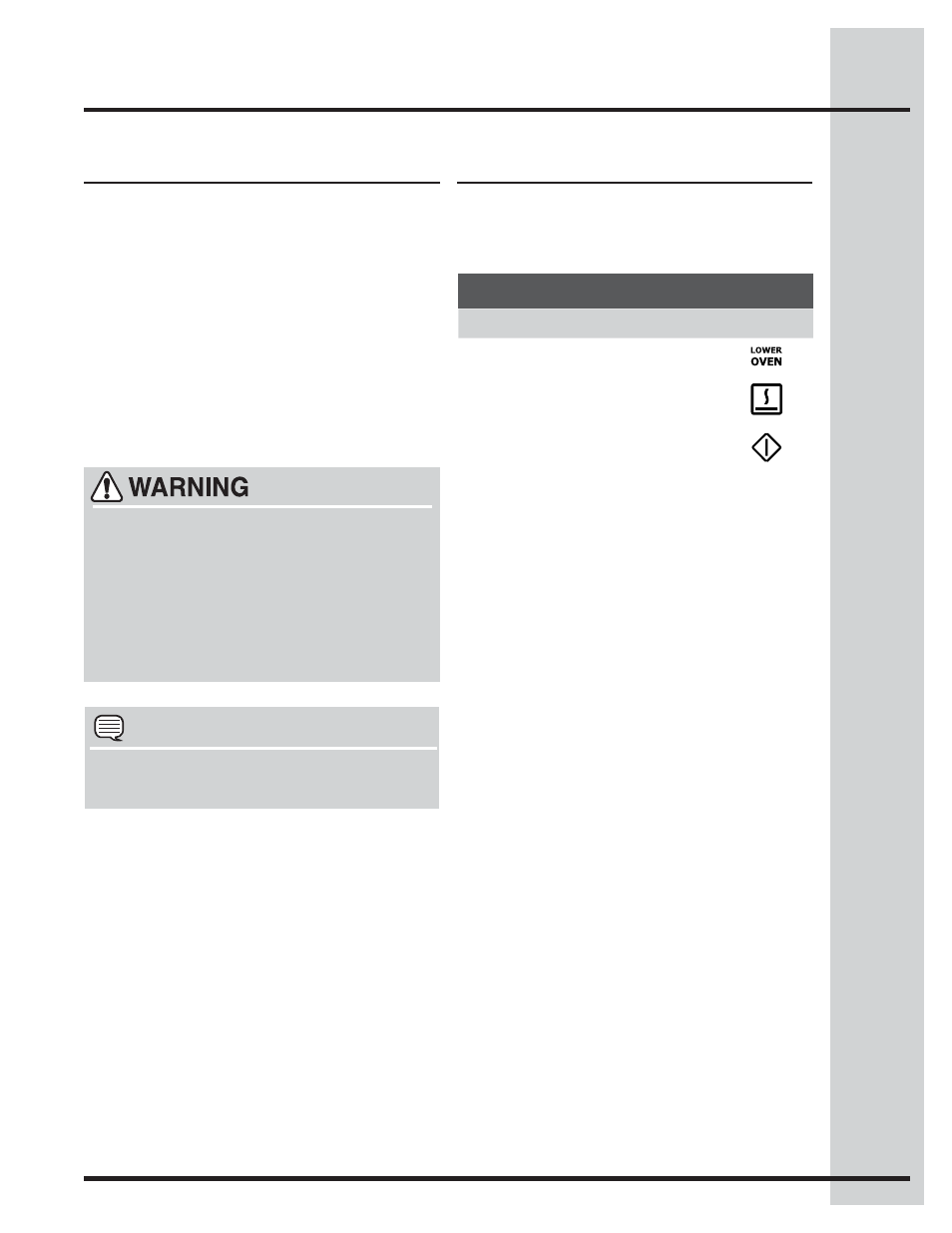 Setting lower oven controls, About keep warm setting keep warm | Electrolux WAVE-TOUCH 318205319 User Manual | Page 43 / 72