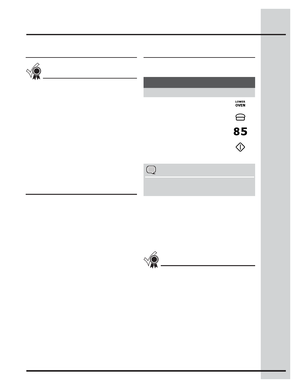 Setting lower oven controls, Setting bread proof, About bread proof | Setting dehydrate | Electrolux WAVE-TOUCH 318205319 User Manual | Page 47 / 72