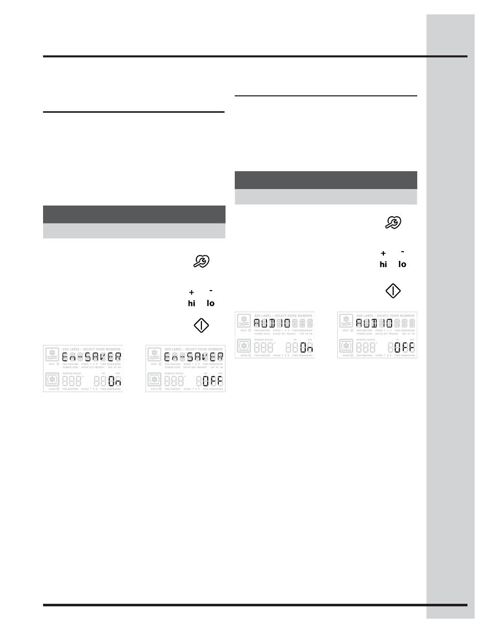 Setting your preferences, Setting 12hr energy saving mode, Setting audio mode | Electrolux WAVE-TOUCH 318205319 User Manual | Page 55 / 72