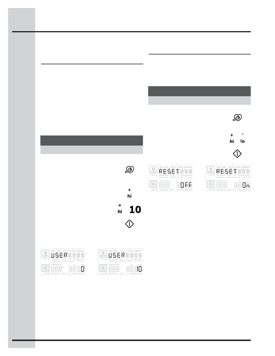 Setting your preferences, Adjusting oven temperature, Factory default reset | User preference offset | Electrolux WAVE-TOUCH 318205319 User Manual | Page 56 / 72