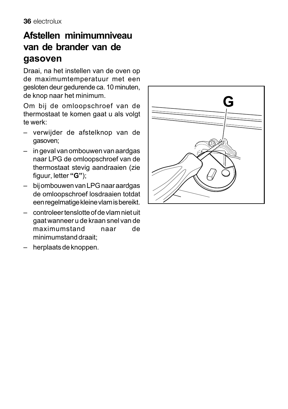 Electrolux EKG 60111 User Manual | Page 36 / 84