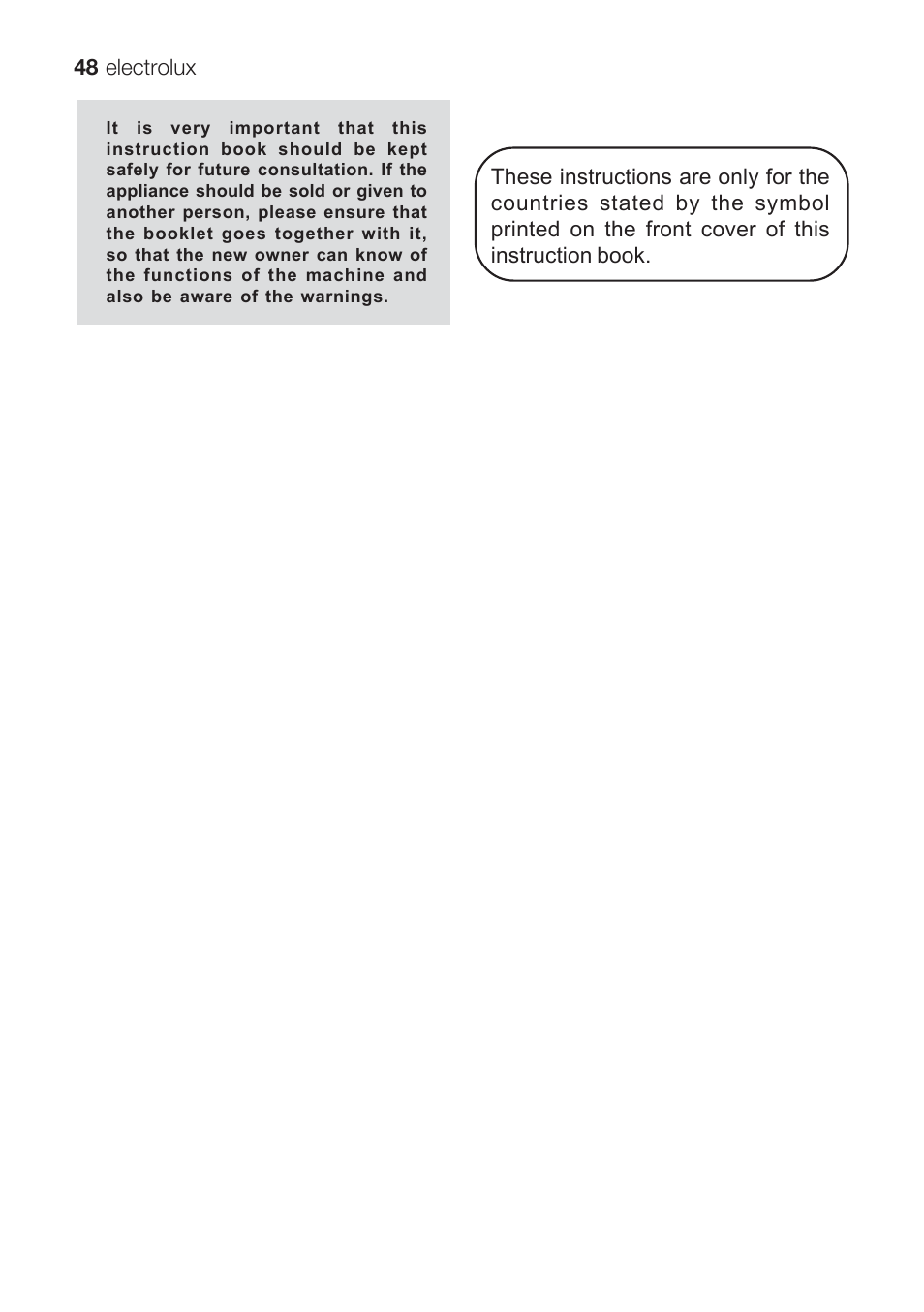 Electrolux EKG 60111 User Manual | Page 48 / 84