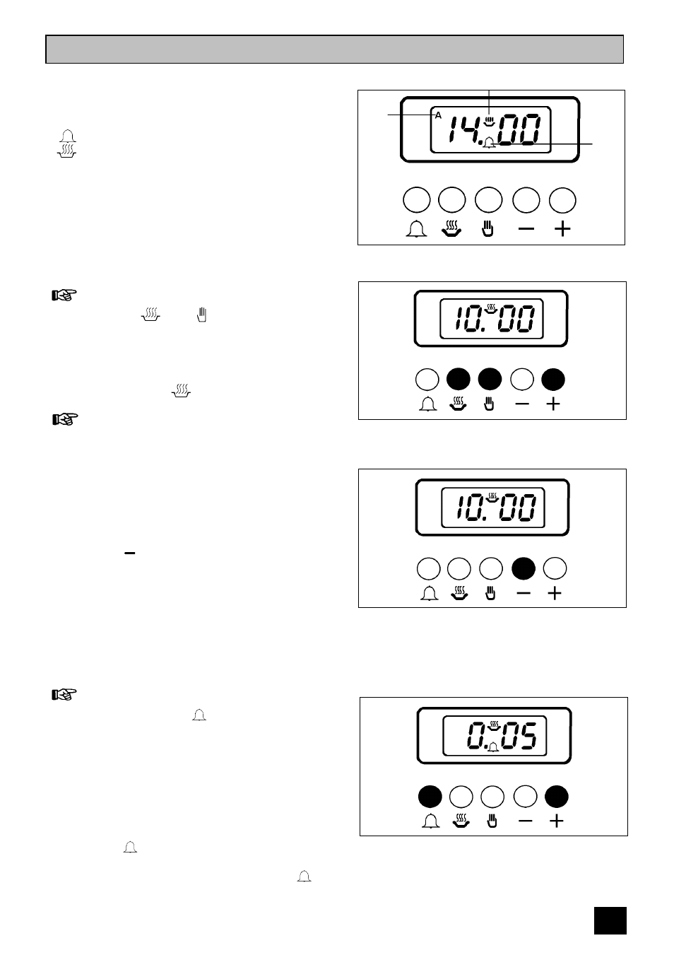 The electronic timer, The minute minder | Electrolux 5210 BU User Manual | Page 11 / 68