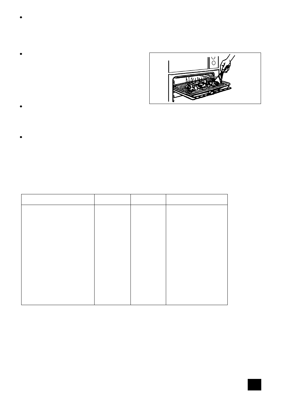 Thermal grilling chart | Electrolux 5210 BU User Manual | Page 39 / 68