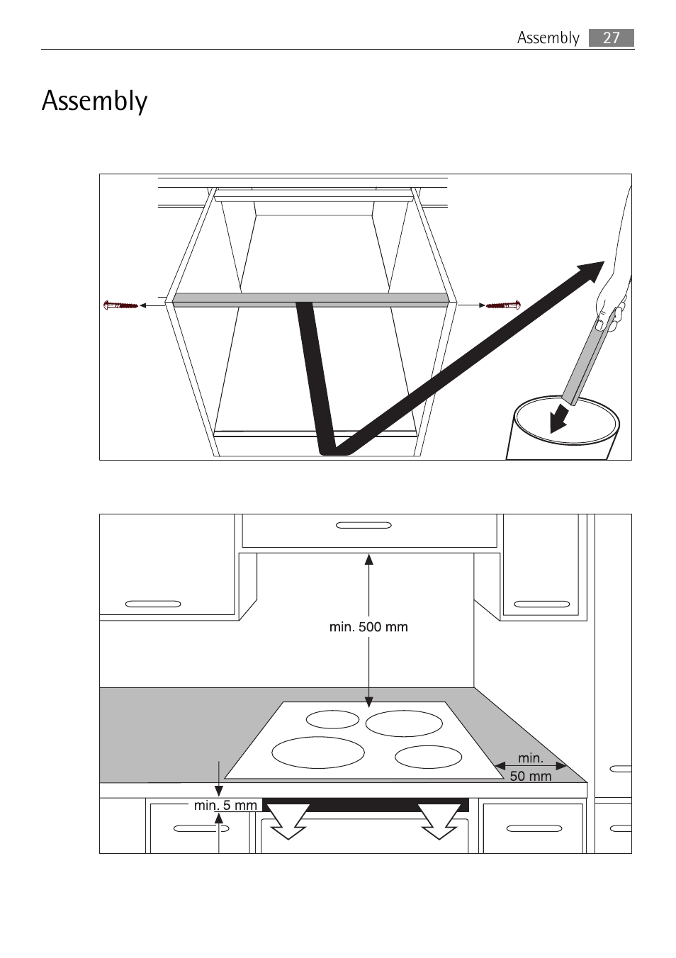 Assembly | Electrolux FM 7803 K-AN User Manual | Page 27 / 40