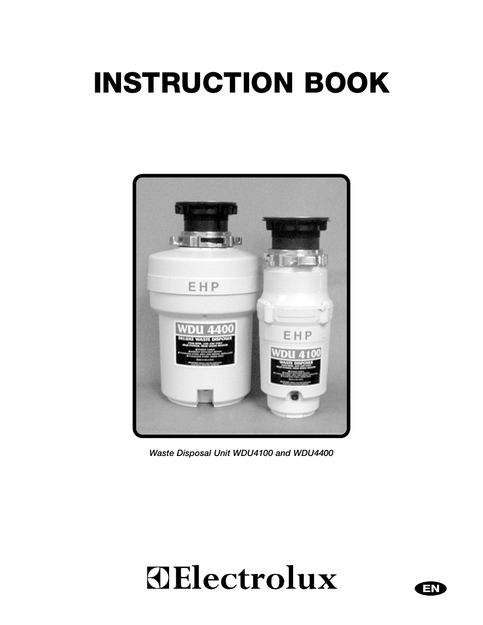 Electrolux WDU4100 User Manual | 12 pages