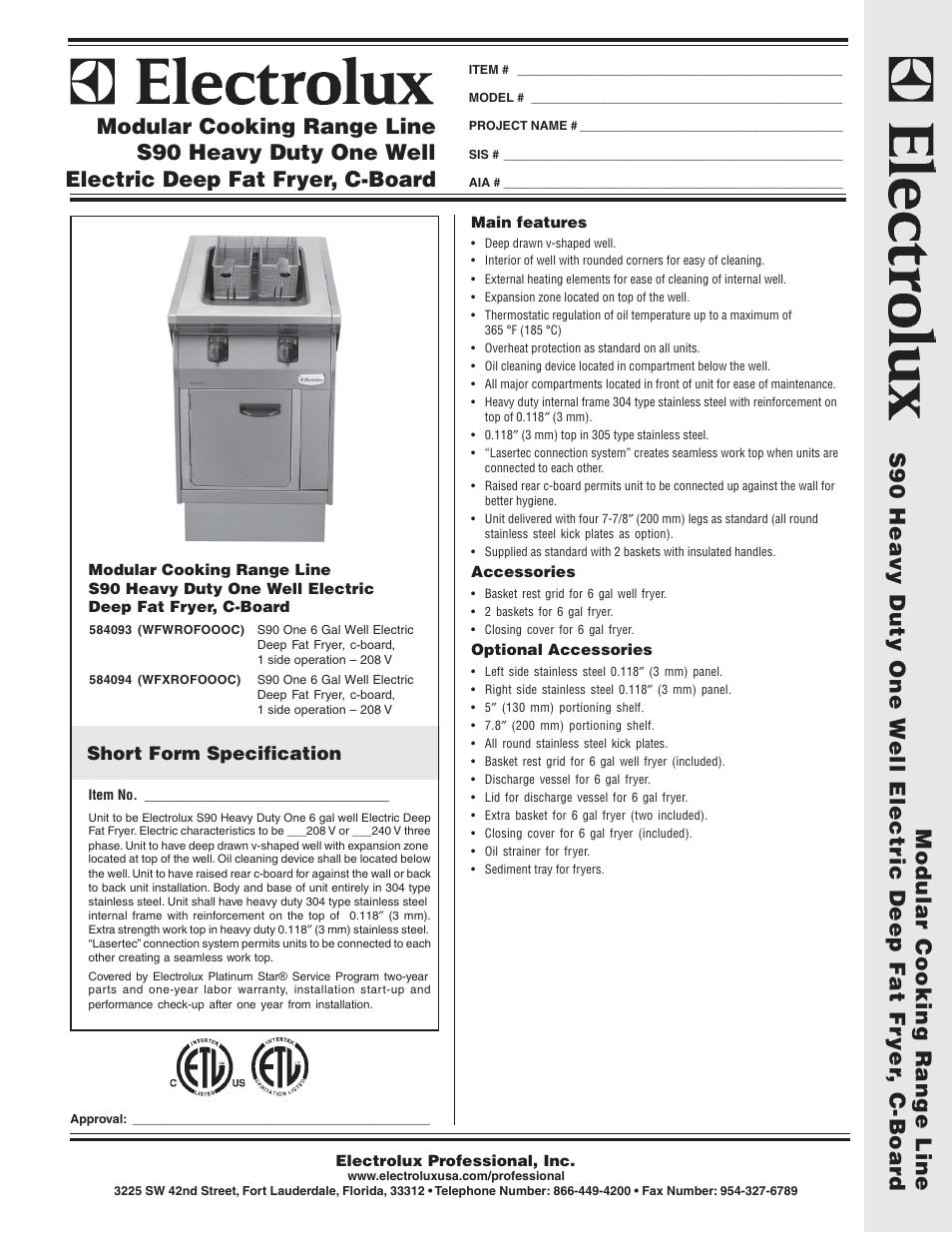 Electrolux 584094 User Manual | 2 pages