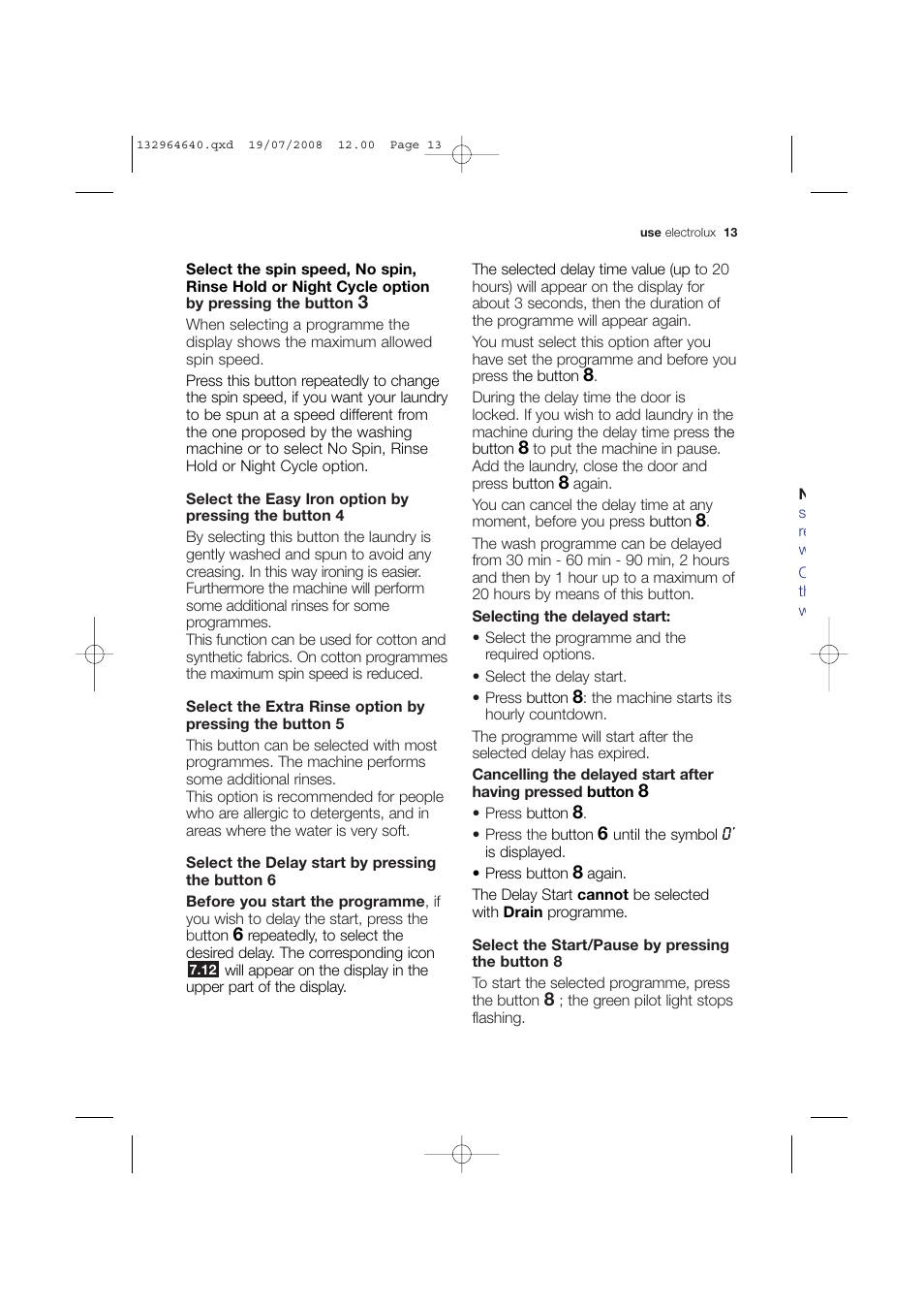 Electrolux EWG 14750 W User Manual | Page 13 / 44