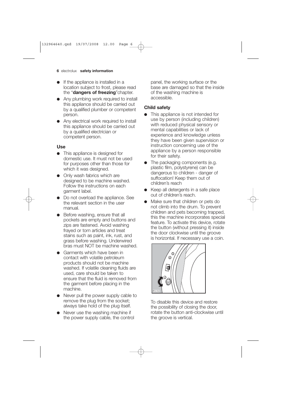 Electrolux EWG 14750 W User Manual | Page 6 / 44