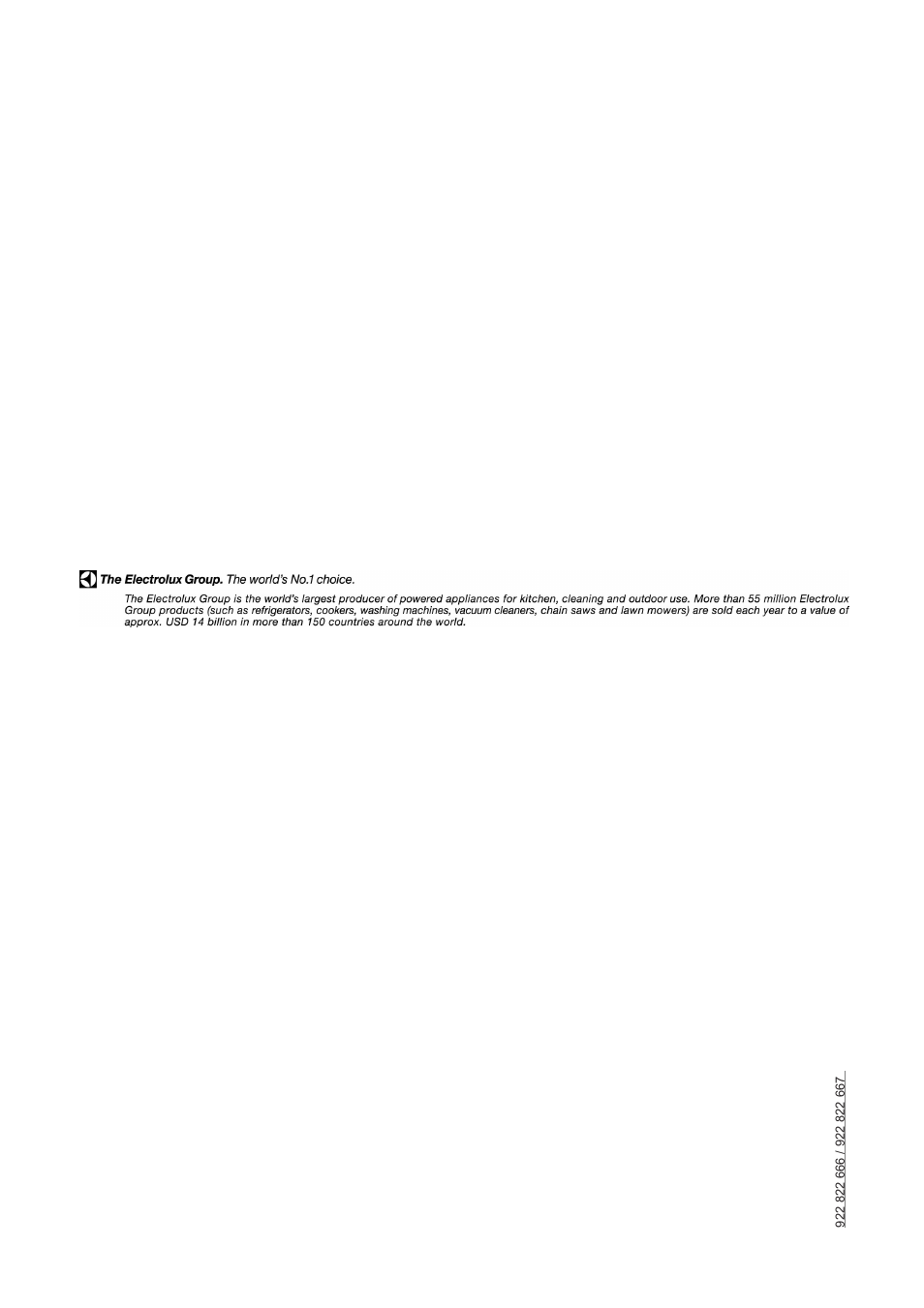 Electrolux household appliances limited 2003 | Electrolux 2222 740-55 User Manual | Page 24 / 24