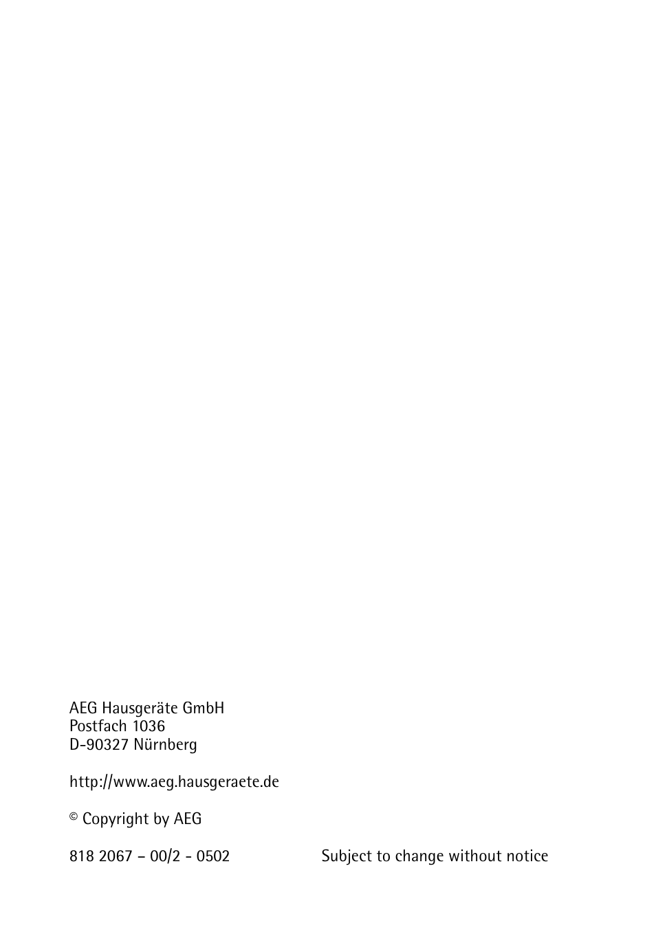 Electrolux 2498-6 GA User Manual | Page 32 / 32