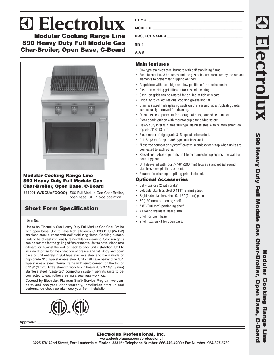 Electrolux 584091 User Manual | 2 pages