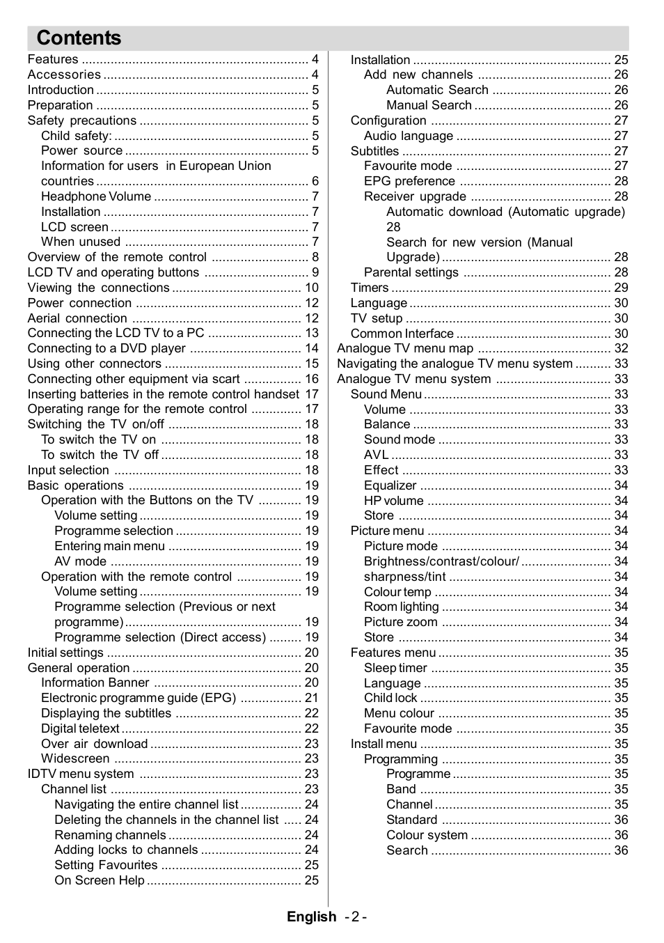 Electrolux ETV45000X User Manual | Page 3 / 52