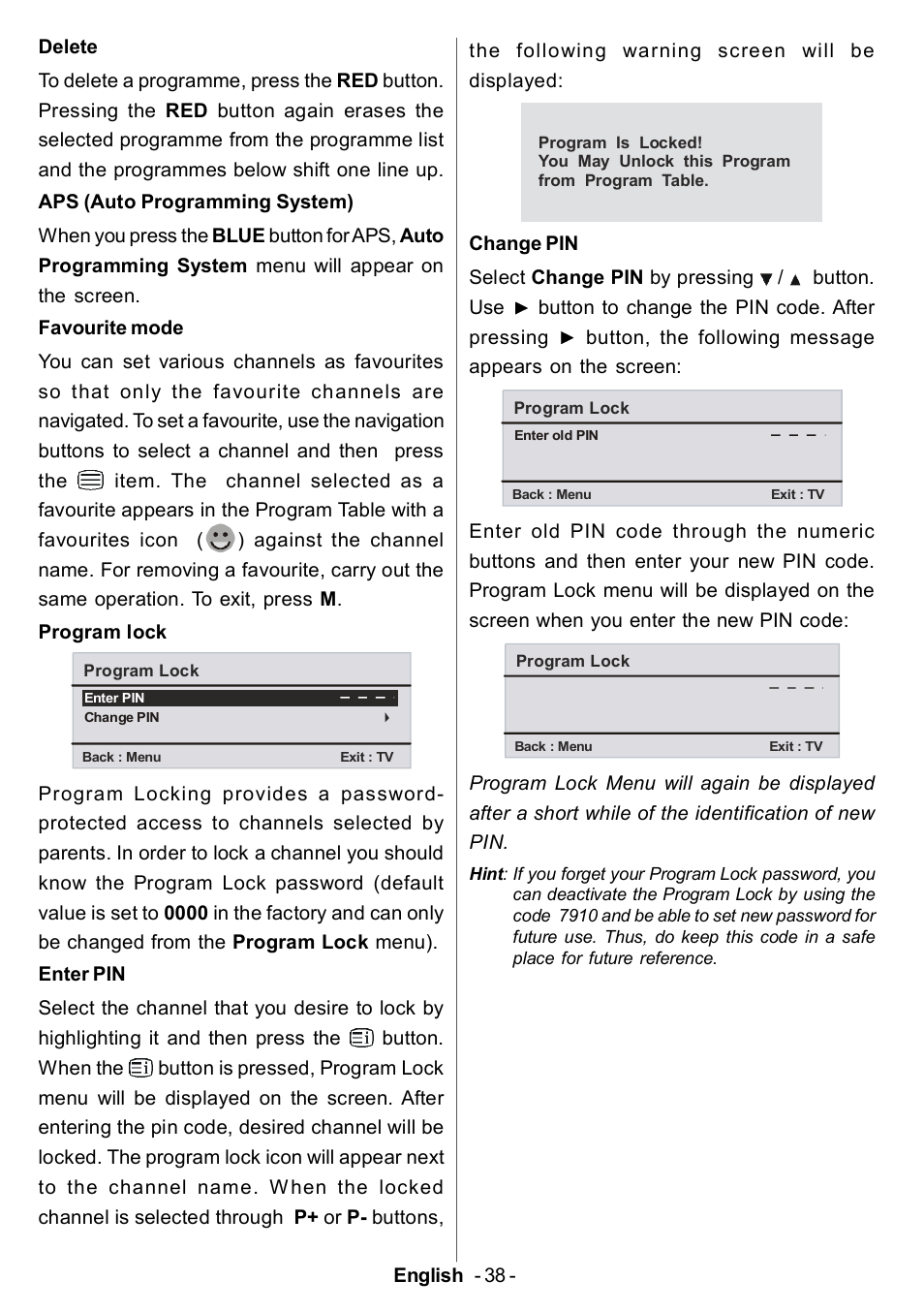 Electrolux ETV45000X User Manual | Page 39 / 52